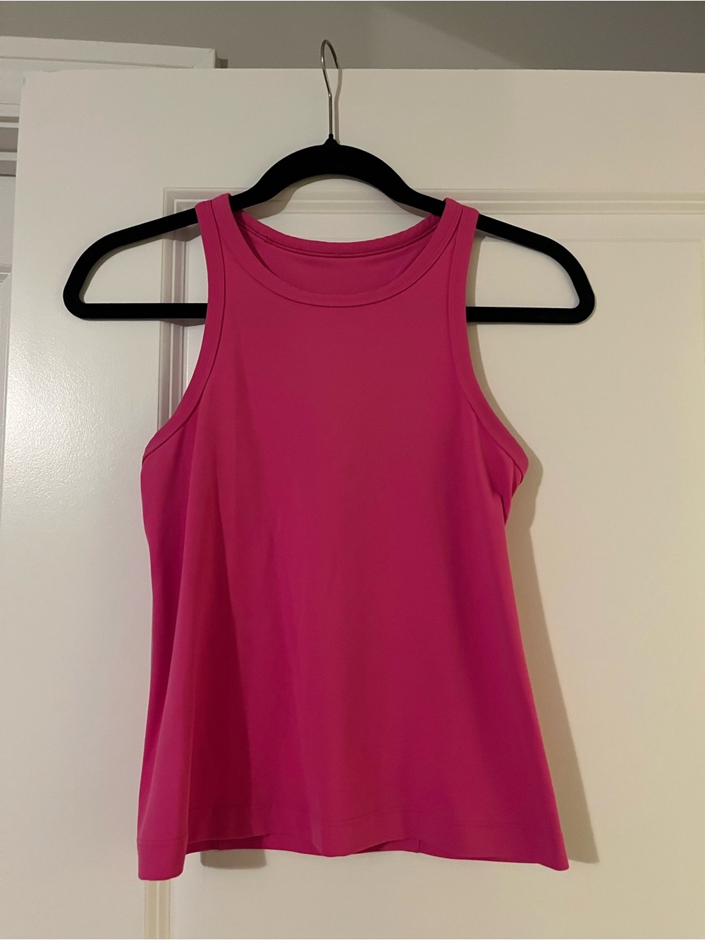 Lululemon align waist length racer back hot pink tank top